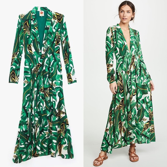 ❗️SOLD❗️Farm Rio Max Amazonia Long Sleeve Dress - Picture 10 of 11